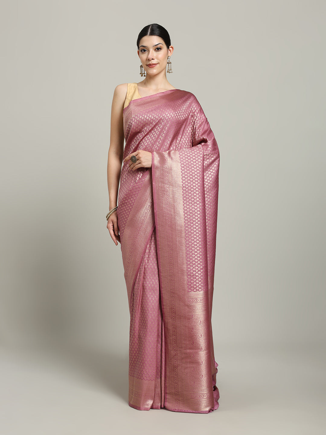 Zari Jaal Art Silk Woven Saree