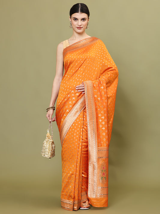 Stone Embroidery Banarasi Saree