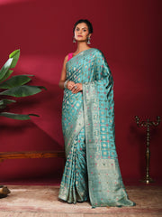 Woven Design Satin Saree