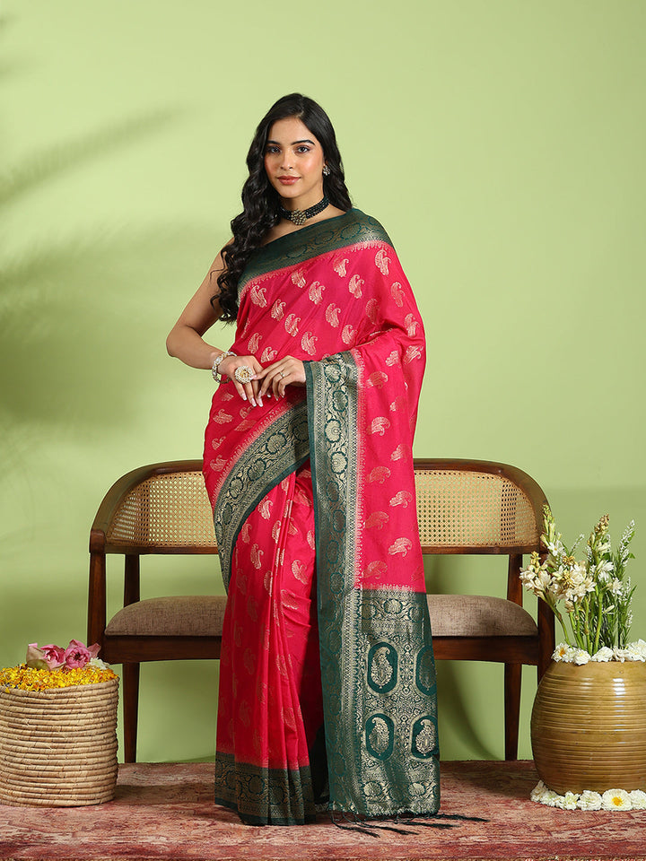 Plain Crepe Saree