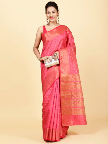 Zari Border Handloom Woven Saree