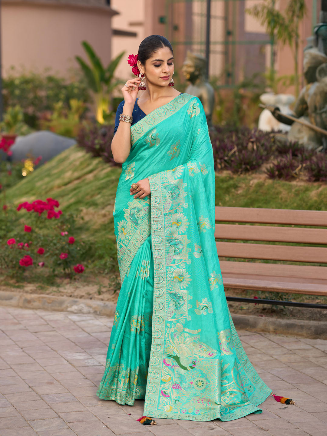 Woven Design Dola Silk Saree