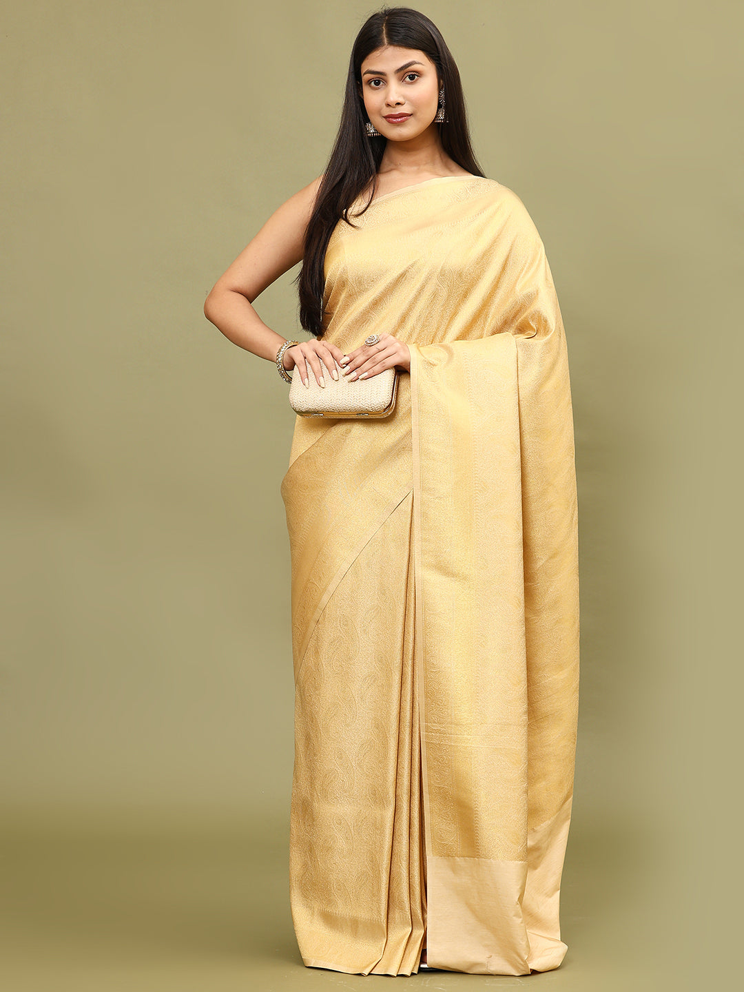 Zari Jaal Woven Handloom Saree
