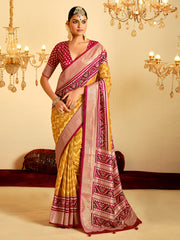 Patola Printed Art Silk Woven Saree