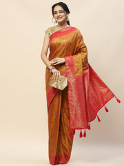 Jamawar Woven Art Silk Banarsi Saree