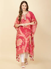 Printed Crepe Kaftan Kurta