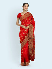 Zari Booti Woven Art Silk Saree