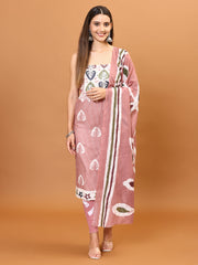 Neck Patti Printed Cotton Unstitched Suit Piece With Dupatta