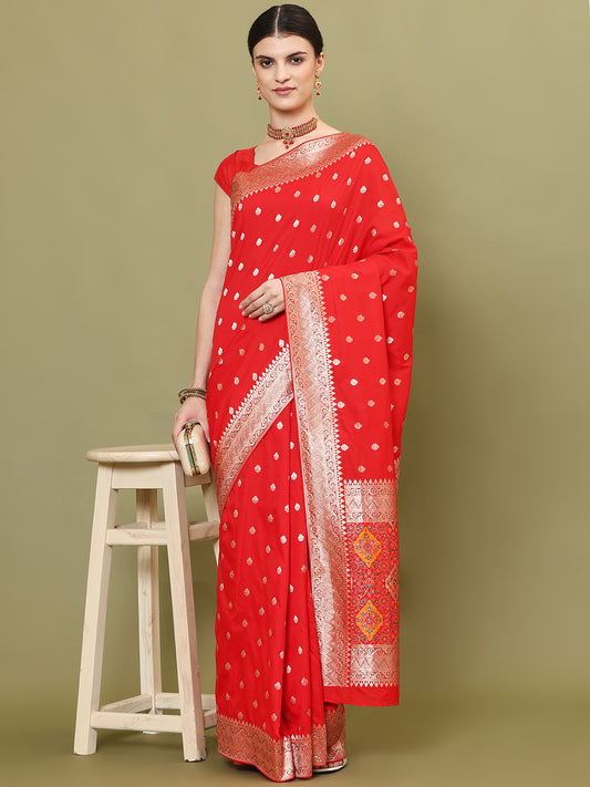 Stone Embroidery Banarasi Saree