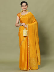 Stone Work Art Crepe Saree