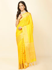 Zari Border Booti Woven Handloom Saree