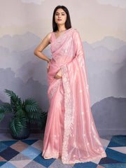 Sequence Work Organza Saree