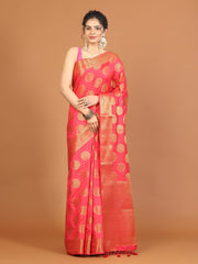 Zari Border Woven Art Silk Saree