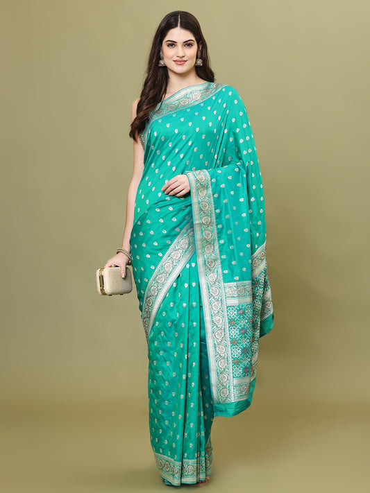 Stone Embroidery Banarasi Saree