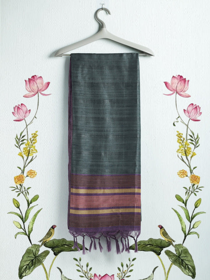 Printed Tussar Saree