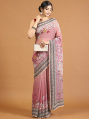 Digital Printed Georgette Saree