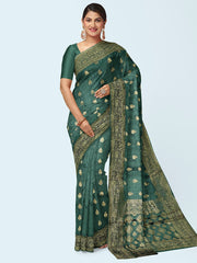 Zari Booti Woven Art Silk Saree