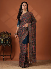 Embroidered Georgette Saree