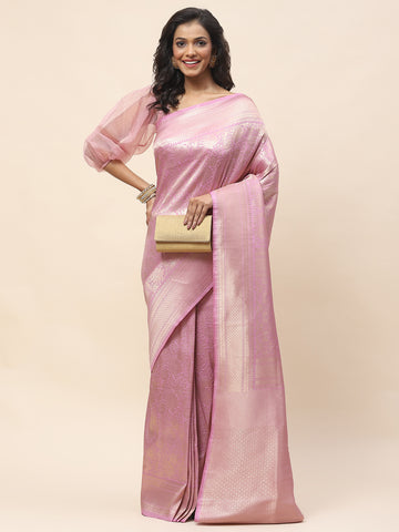 Zari Jaal Woven Art Silk Banarsi Saree