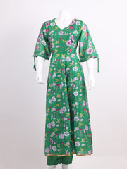 Printed Art Slik Kurta With Pant