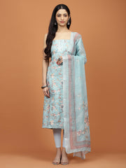 Printed Cotton Unstitched Suit Piece With Dupatta