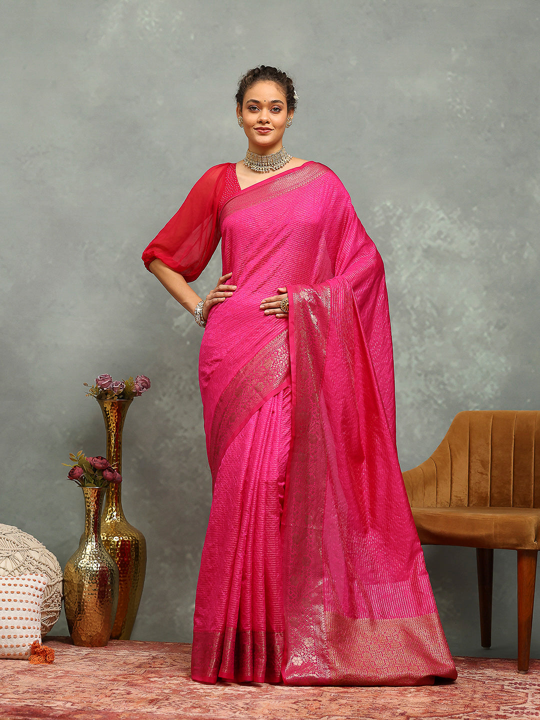 Wovn Border Art Silk Saree
