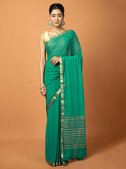 Zari Border Chiffon Woven Saree