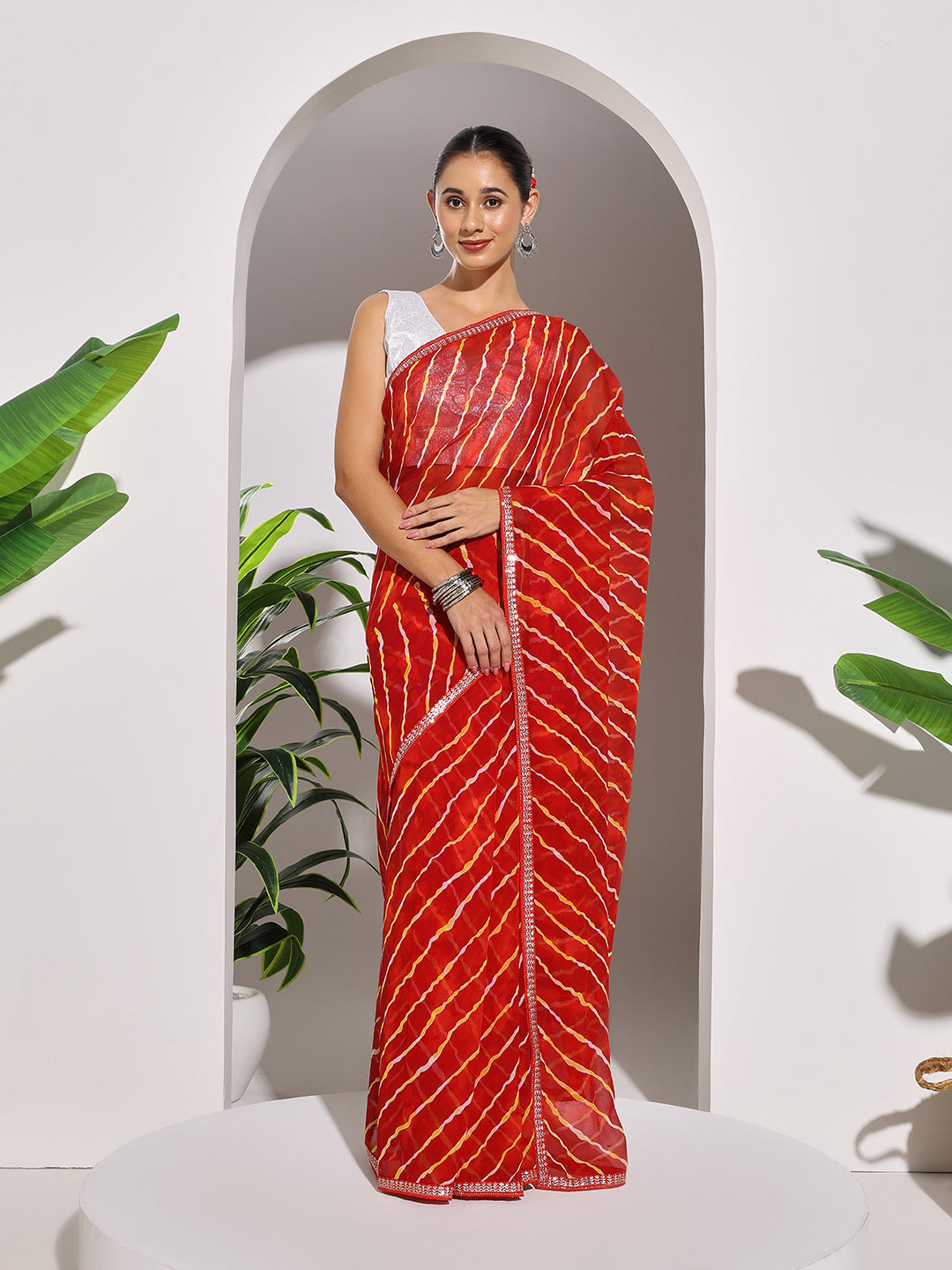 Printed Georgette Saree