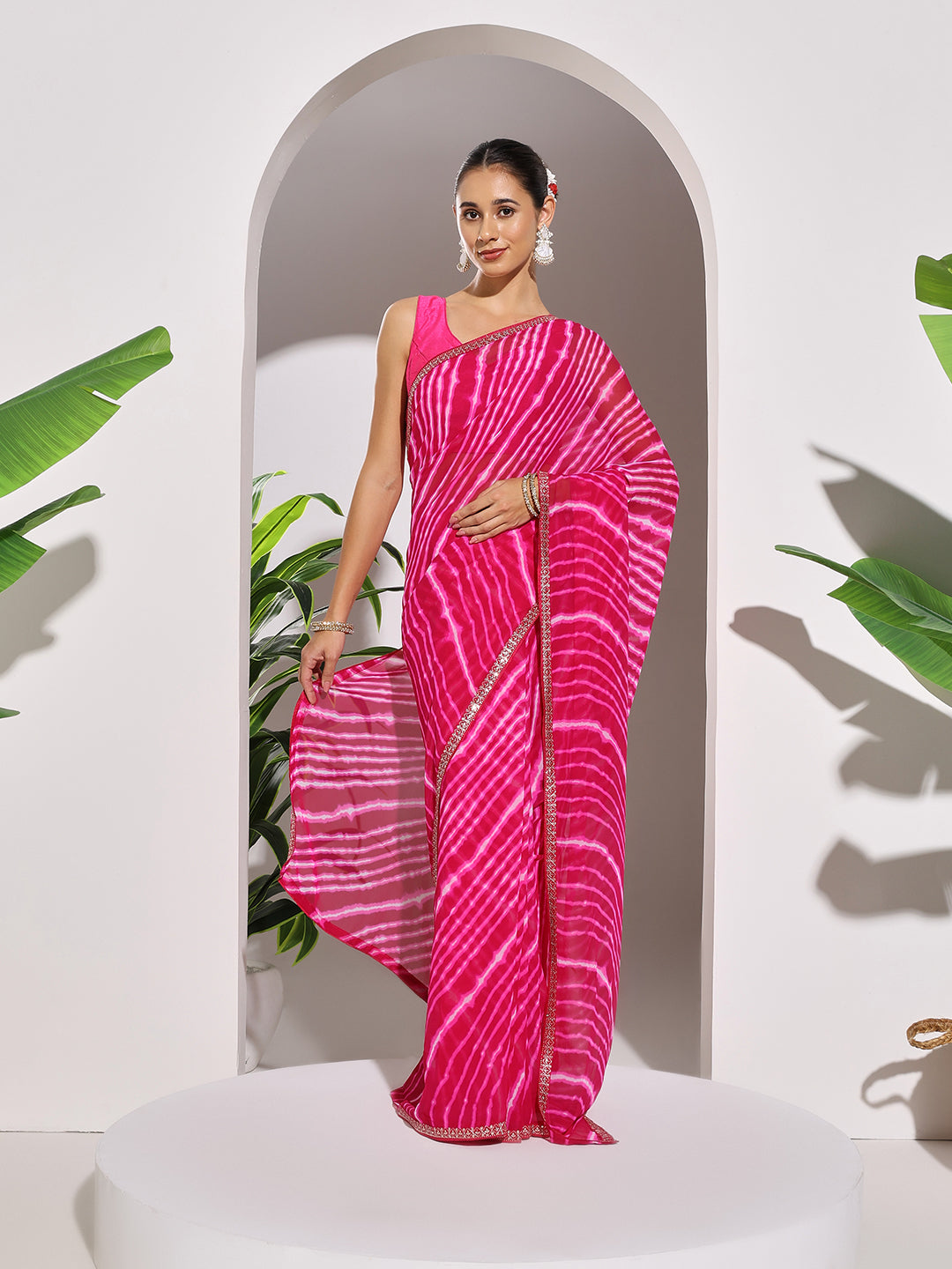Printed Georgette Saree