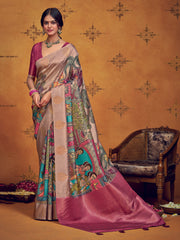 Printed Art Silk Saree