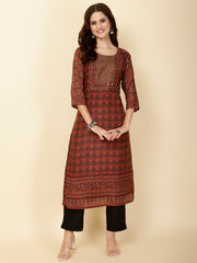 Yoke Embroidery Muslin Kurta