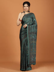 Digital Printed Crepe Woven Saree