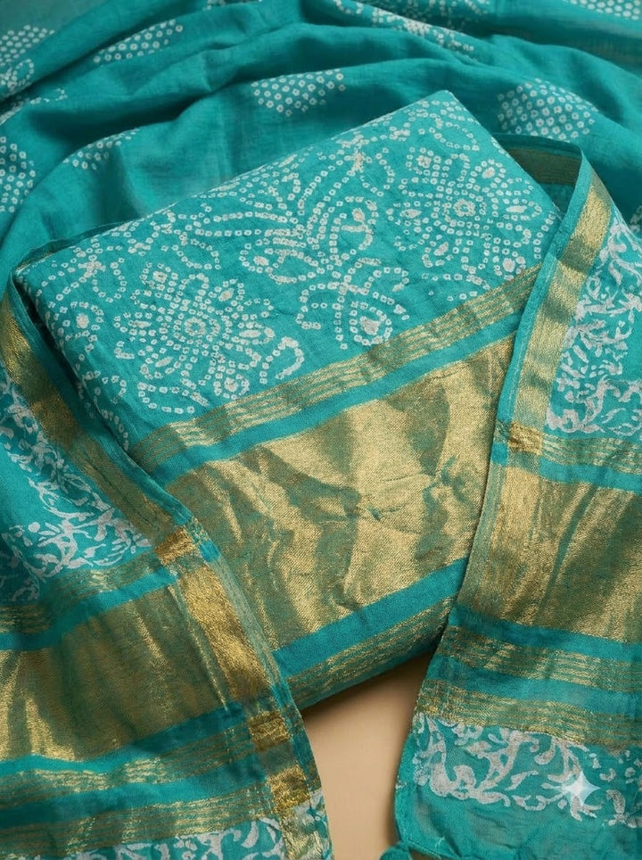 Firozee Cotton Blend Printed Unstitched Dress Material