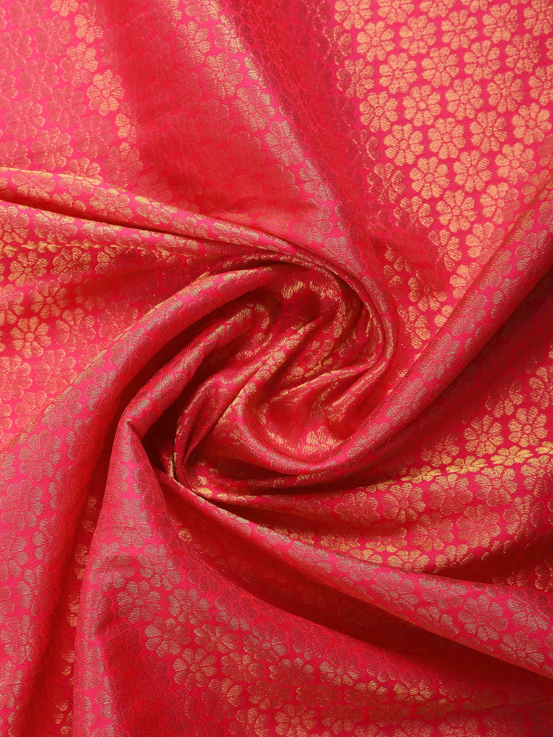 Pink Embroidered Art Silk Saree