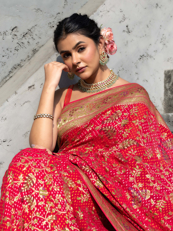 Plain Georgette Saree