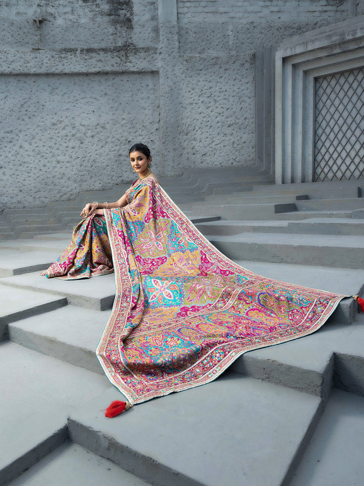 Printed Satin Saree