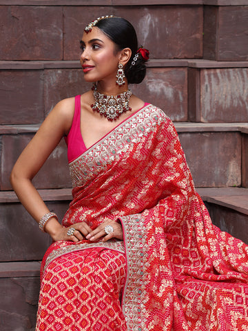 Gharchola Georgette Saree