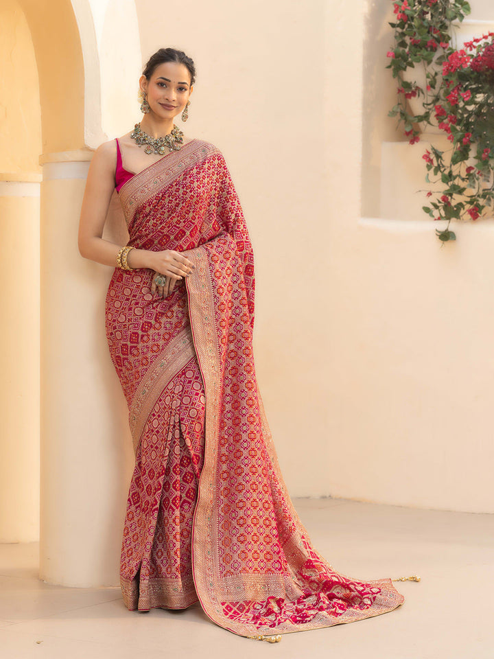 Embroidered Georgette Saree