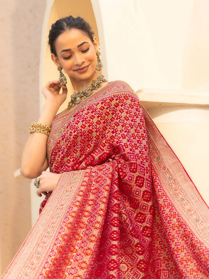 Embroidered Georgette Saree