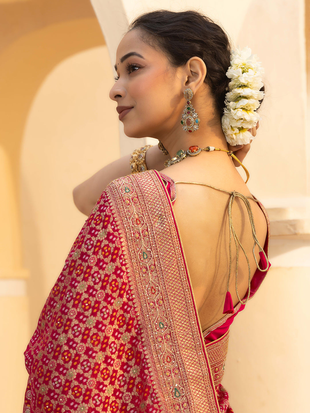 Embroidered Georgette Saree