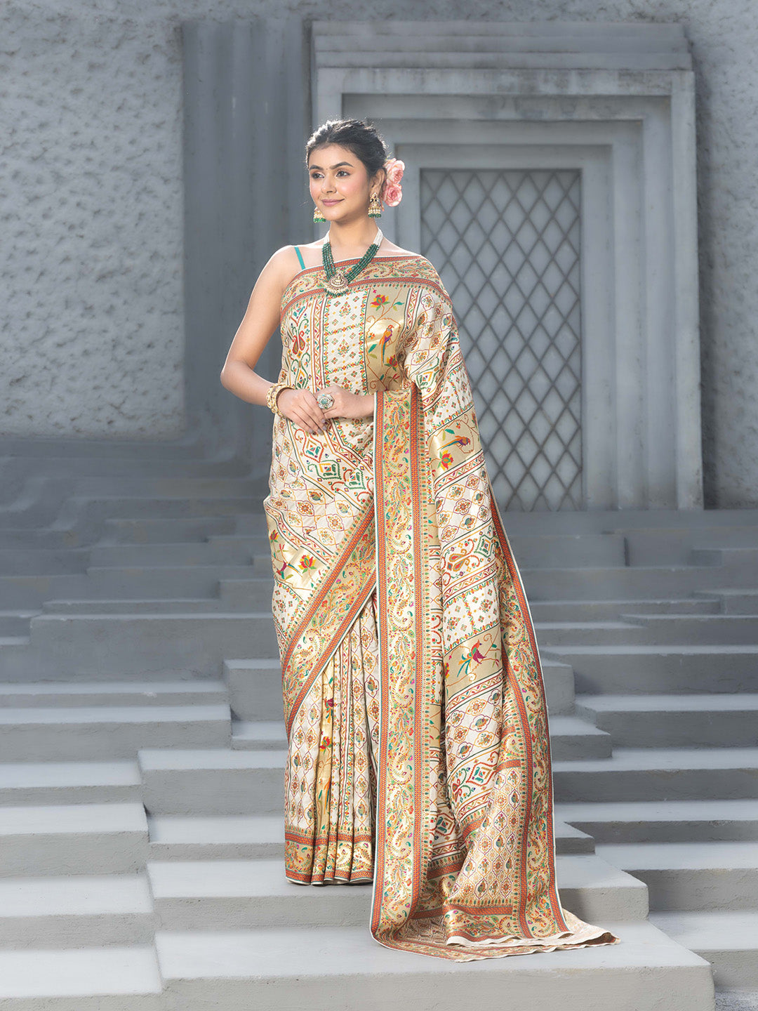 Woven Design Dola Silk Saree
