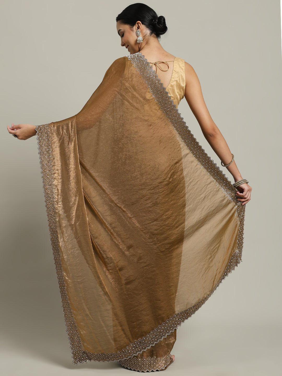 Cutdana Embroidered Tissue Saree