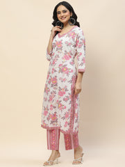 Printed Cotton Kurta Set