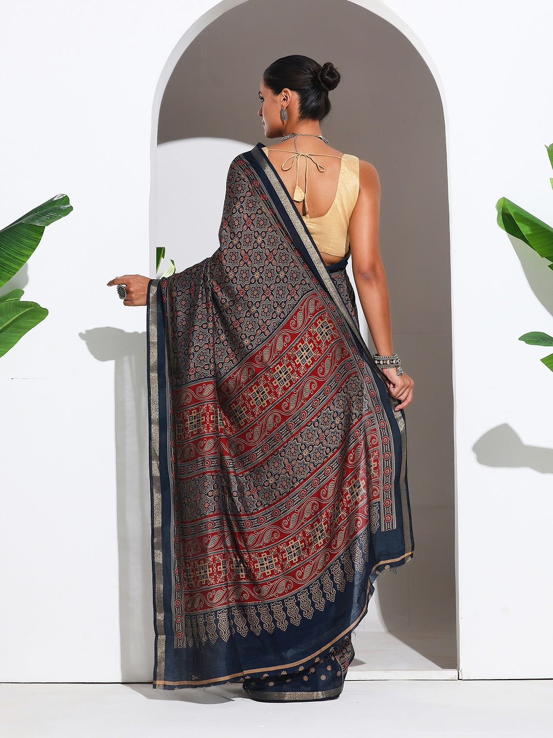 Digital Printed Art Silk Saree