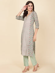 Printed Cotton Kurta Set