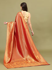 Zari Jaal Brocade Handloom Woven Saree