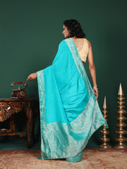 Woven Design Cotton Blend Saree