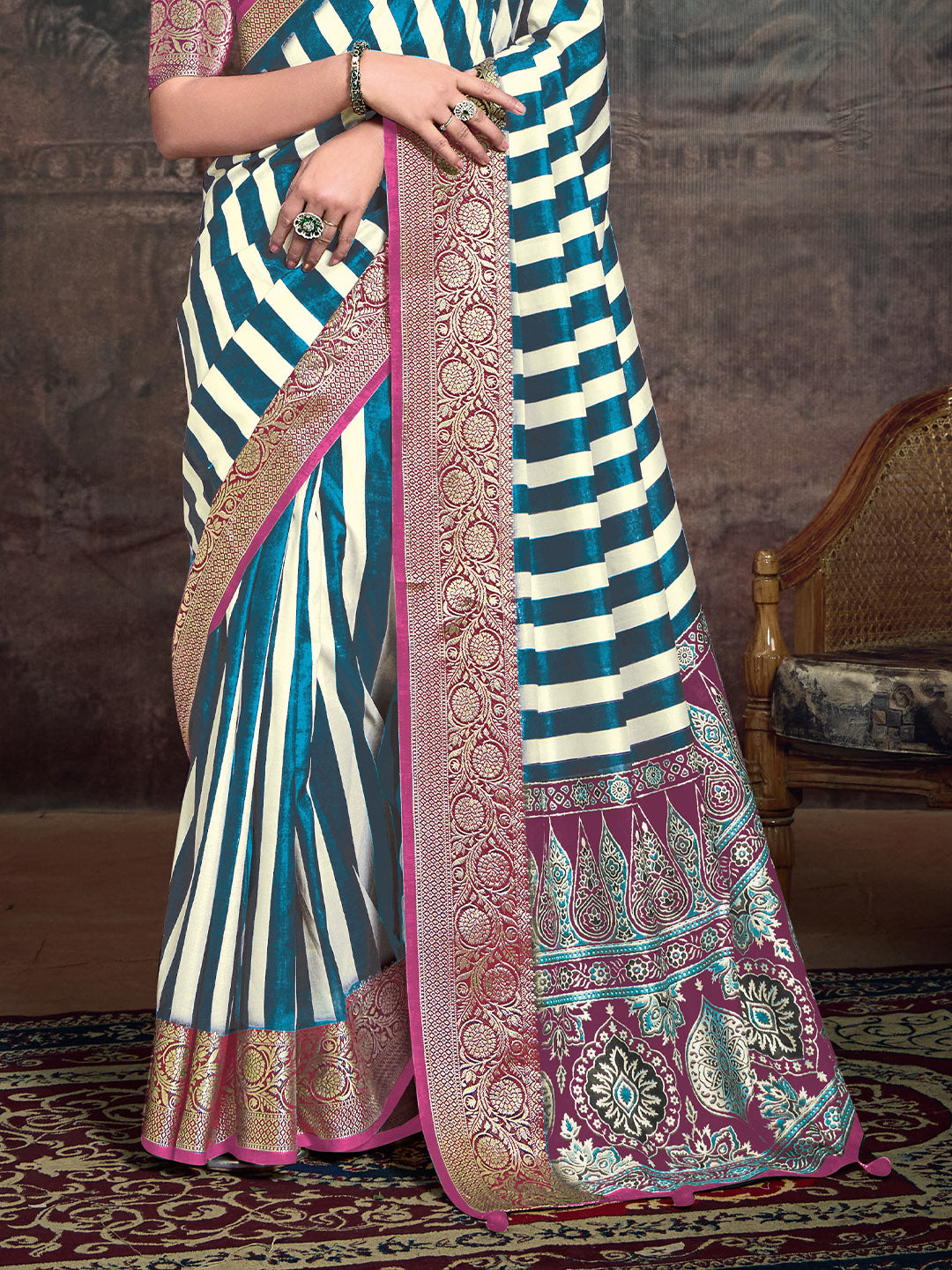 Printed Art Silk Saree