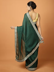 Stone Work Art Chiffon Saree