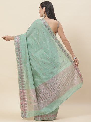 Resham Border Handloom Woven Saree